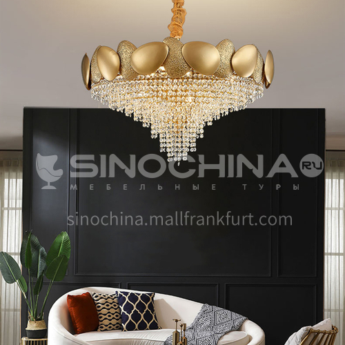 Crystal Modern Light Luxury Chandelier Creative Living Room Bedroom Dining Golden Lamp-TB-A6885
